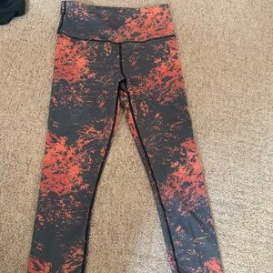 Black/ grey and Orange leggings